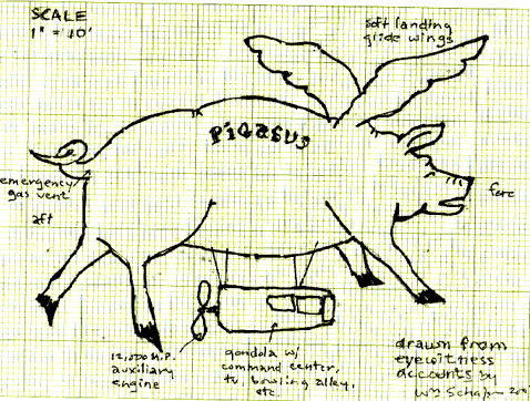 costly Professional artist's conception of Pigasus seen at Louisiana Balloon Championship 2007