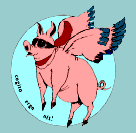 Pigasus the JPT Flying Pig copyright 2007 William J Schafer